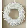 Венки хвойные рождественские Classic литые d-50 см белый