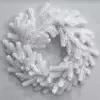 Венок новогодний рождественский Traditional из литой хвои d-50 см белый Венок новогодний рождественский Traditional из литой хвои d-50 см белый