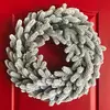 Венок хвойный рождественский Traditional литой d-50 см заснеженный Венок хвойный рождественский Traditional литой d-50 см заснеженный