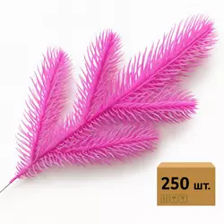 Ветка хвойная литая Barbie Pink розовая 33 см | ТМ HVOYA (250 шт) Ветка хвойная литая Barbie Pink розовая 33 см | ТМ HVOYA (250 шт)