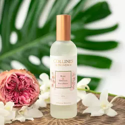 Духи для дома, Аромаспрей Роза и гибискус, интерьерные духи Collines de Provence, 100 мл Духи для дома, Аромаспрей Роза и гибискус, интерьерные духи Collines de Provence, 100 мл