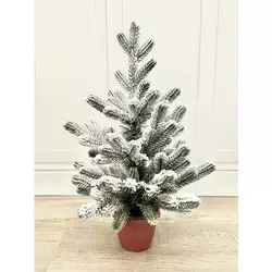 Ёлка Traditional литая в горшке 50 см заснеженная Ёлка Traditional литая в горшке 50 см заснеженная
