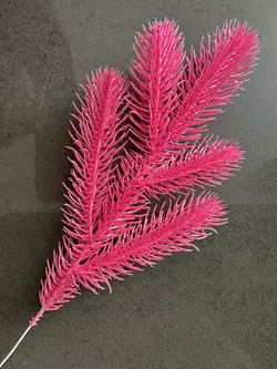 Ветка хвойная литая Blush Pink розовая 33 см | ТМ HVOYA (250 шт) Ветка хвойная литая Blush Pink розовая 33 см | ТМ HVOYA (250 шт)