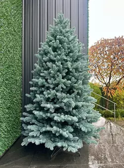 Искусственная елка HVOYA Super Lux литая 220 см голубая | Пышная реалистичная дымчато-голубая елка Искусственная елка HVOYA Super Lux литая 220 см голубая | Пышная реалистичная дымчато-голубая елка