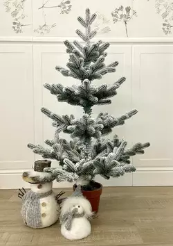 Ёлка Traditional литая в горшке 90 см заснеженная Ёлка Traditional литая в горшке 90 см заснеженная