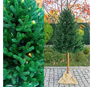 Искусственная литая ёлка Traditional зелёная 220 см с натуральным деревянным стволом Искусственная литая ёлка Traditional зелёная 220 см с натуральным деревянным стволом