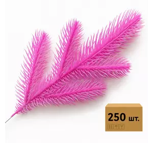 Ветка хвойная литая Barbie Pink розовая 33 см | ТМ HVOYA (250 шт) Ветка хвойная литая Barbie Pink розовая 33 см | ТМ HVOYA (250 шт)