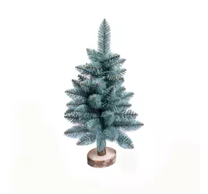 Настольная искусственная ёлочка Elegant 65см на пне голубая Настольная искусственная ёлочка Elegant 65см на пне голубая