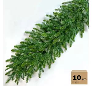 Хвойная гирлянда Forest литая 120 см зелёная с салатовыми кончиками (эффект молодой хвои) упаковка 10 шт. Хвойная гирлянда Forest литая 120 см зелёная с салатовыми кончиками (эффект молодой хвои) упаковка 10 шт.