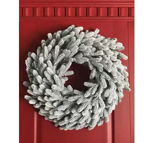 Вінок хвойний різдвяний Traditional литий d-60 см засніжений Вінок хвойний різдвяний Traditional литий d-60 см засніжений