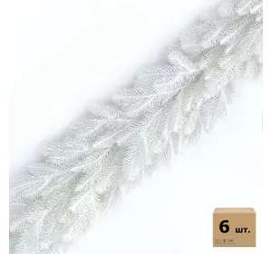 Хвойні гірлянди Lux литі білі (упаковка 6 штук по 1,2 м) Хвойні гірлянди Lux литі білі (упаковка 6 штук по 1,2 м)